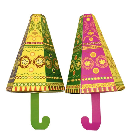 Mendhi Umbrella Shaped Favour Boxes